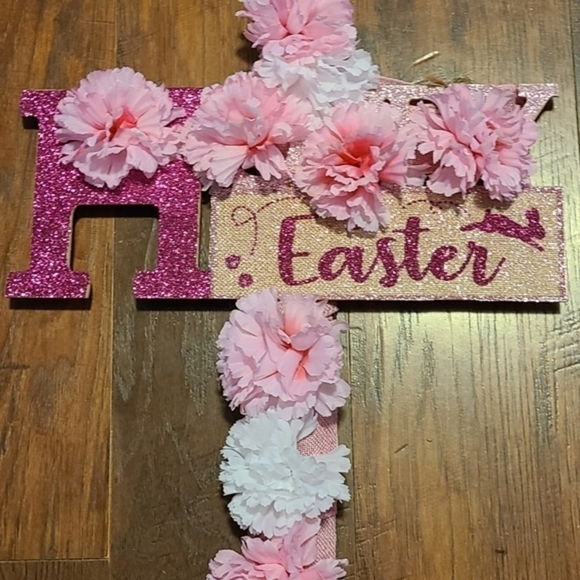 Religious cross easter wreath - Picture 1 of 3